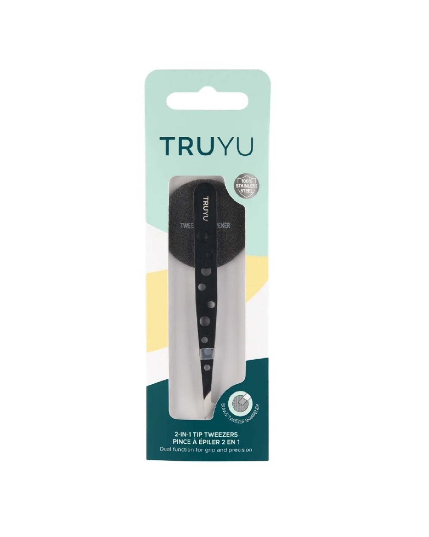 Truyu 2 in 1 Tip Tweezer Black