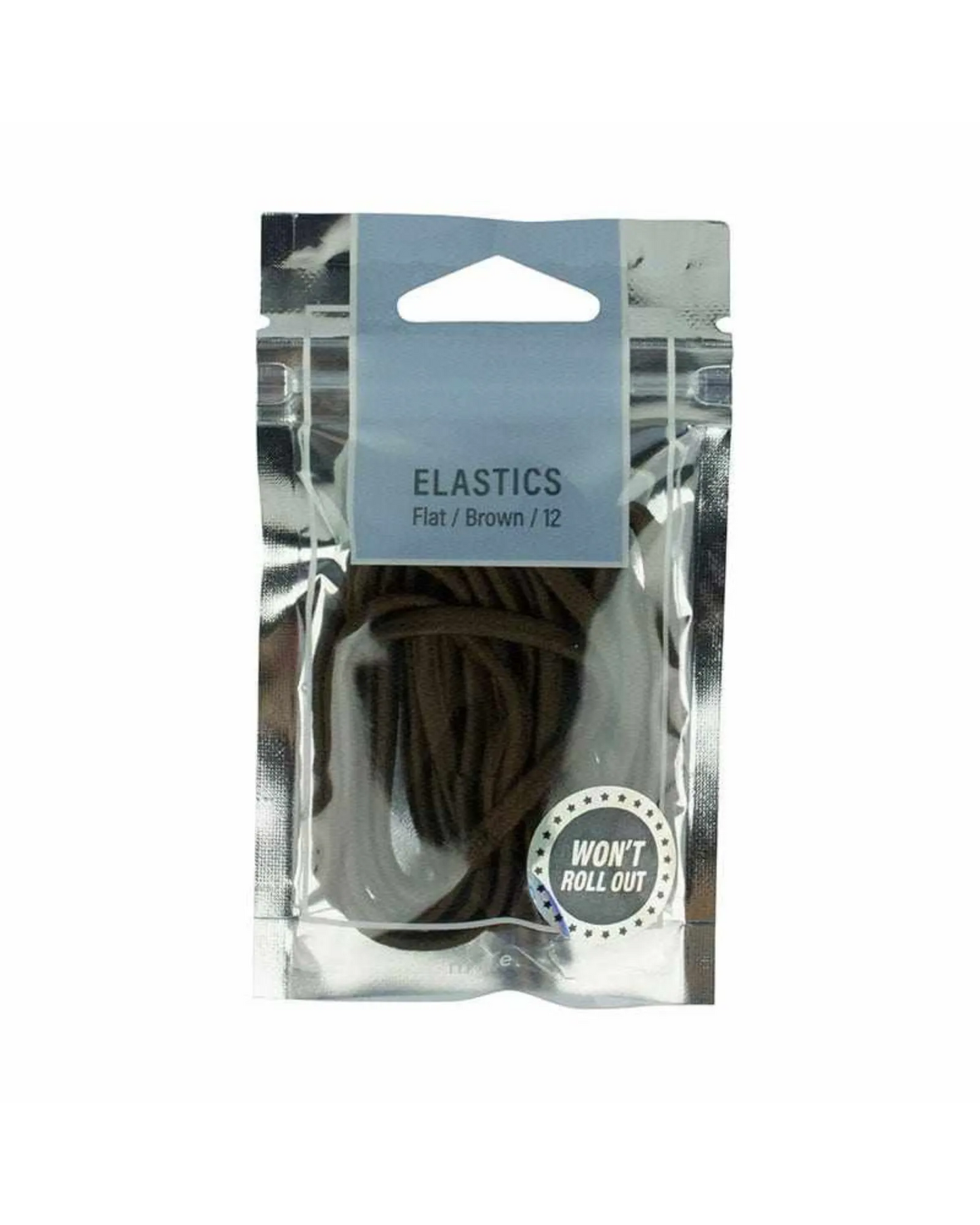 Mae Elastic Flat Brown 12pk