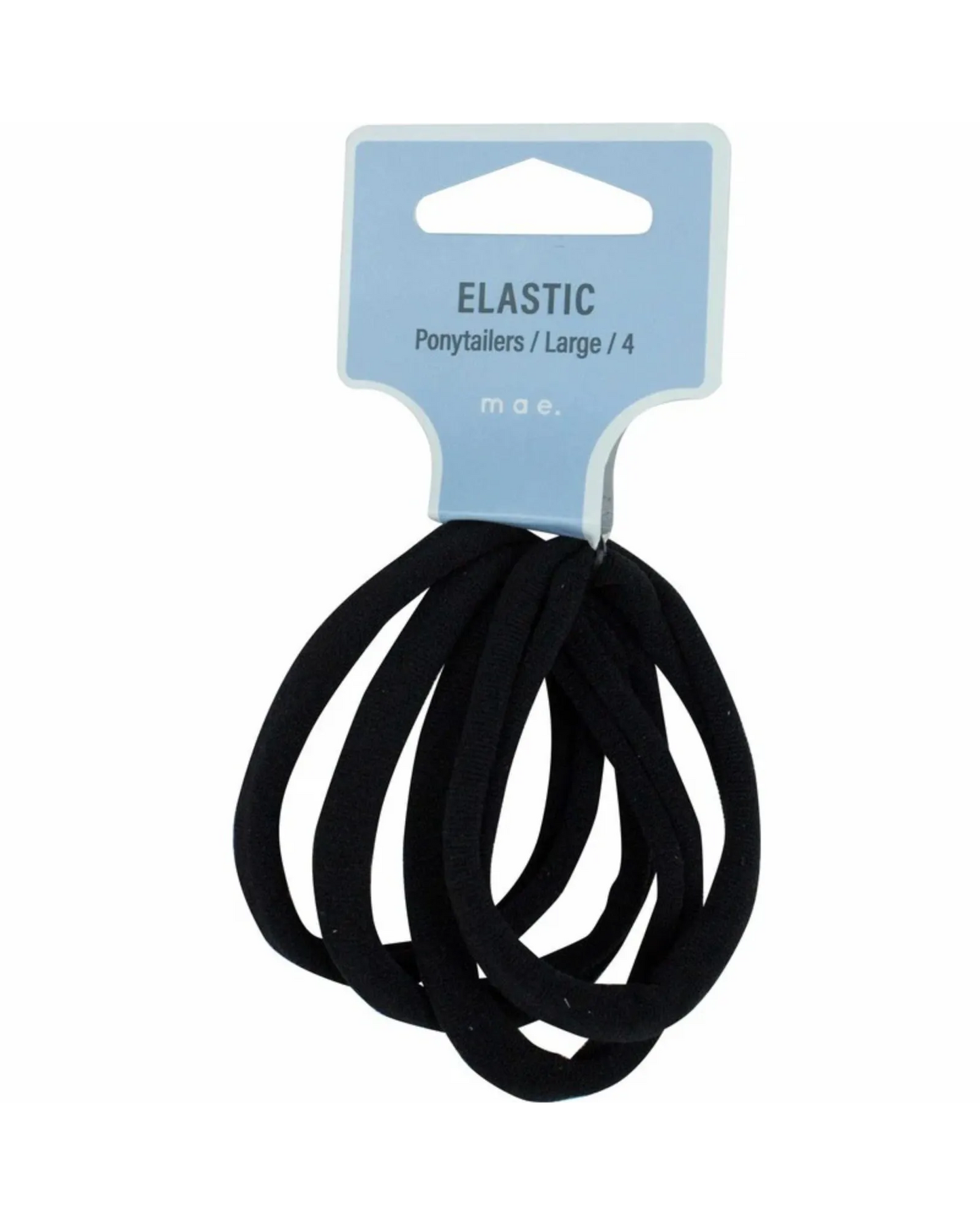 Mae Elastic Ponytailers Large 4pk