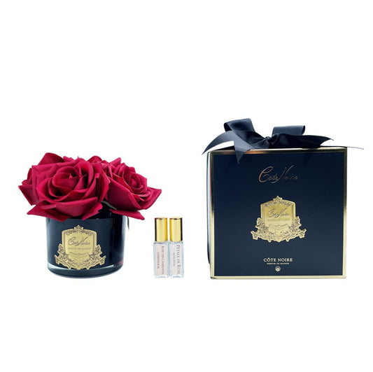 Cote Noire, Real Touch Flower, flower, decor, diffuser, Rose, Carmine Red