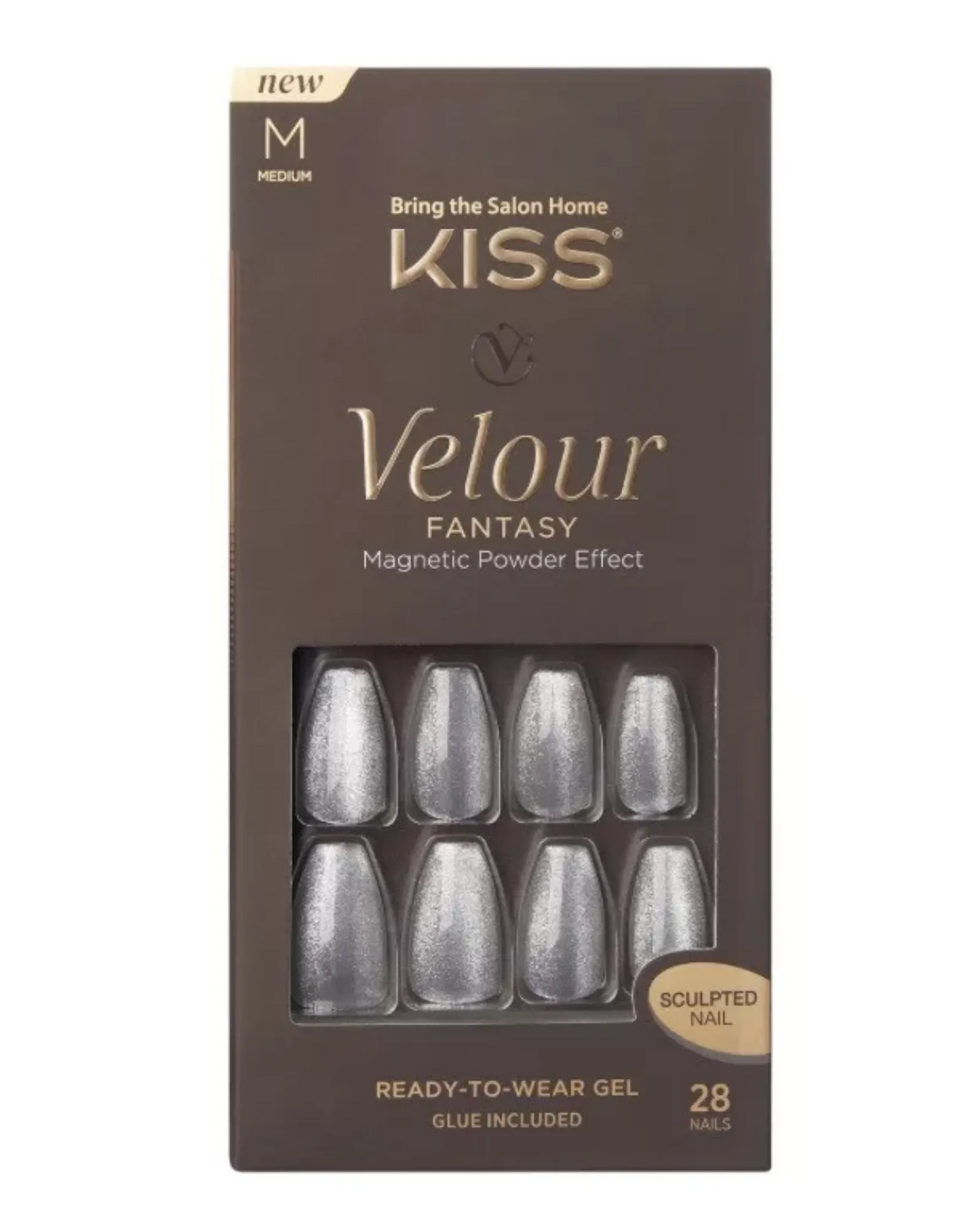 KISS Velour Fantasy Nails Celebrity 28pk