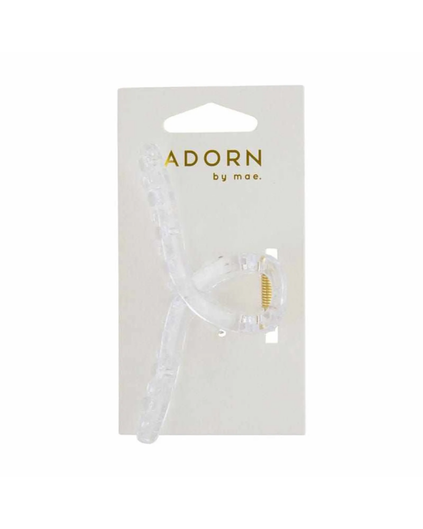Adorn By Mae Claw Grip Slim Clear