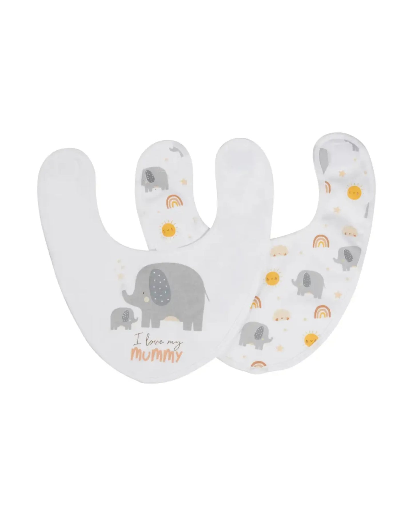 Baby Elephant Bib Set (2)