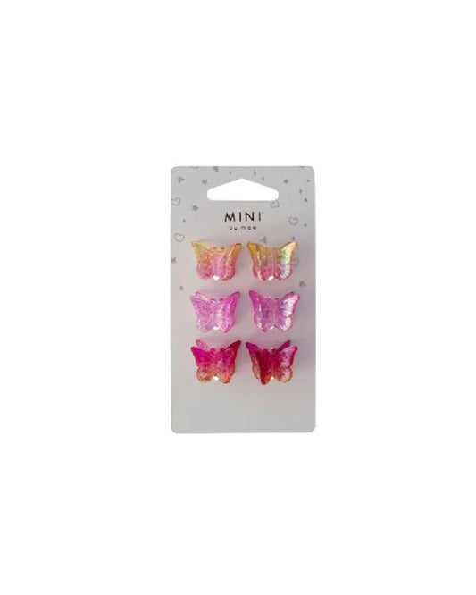 Mini By Mae Butterfly Clips Dusk 6pk