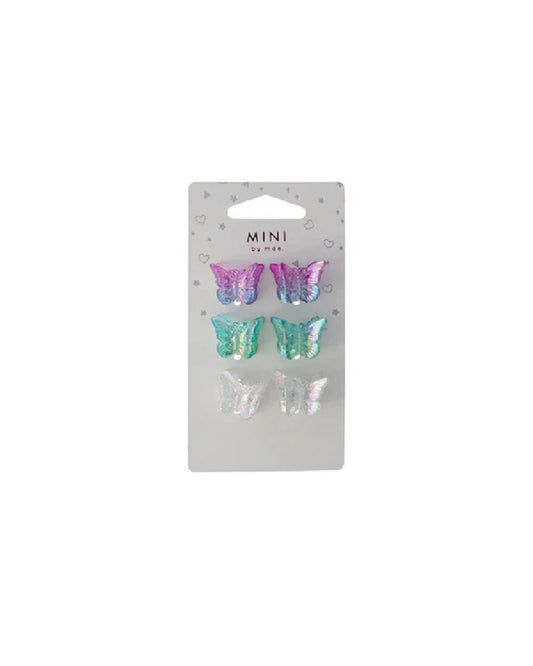 Mini By Mae Butterfly Clips Mermaid 6pk