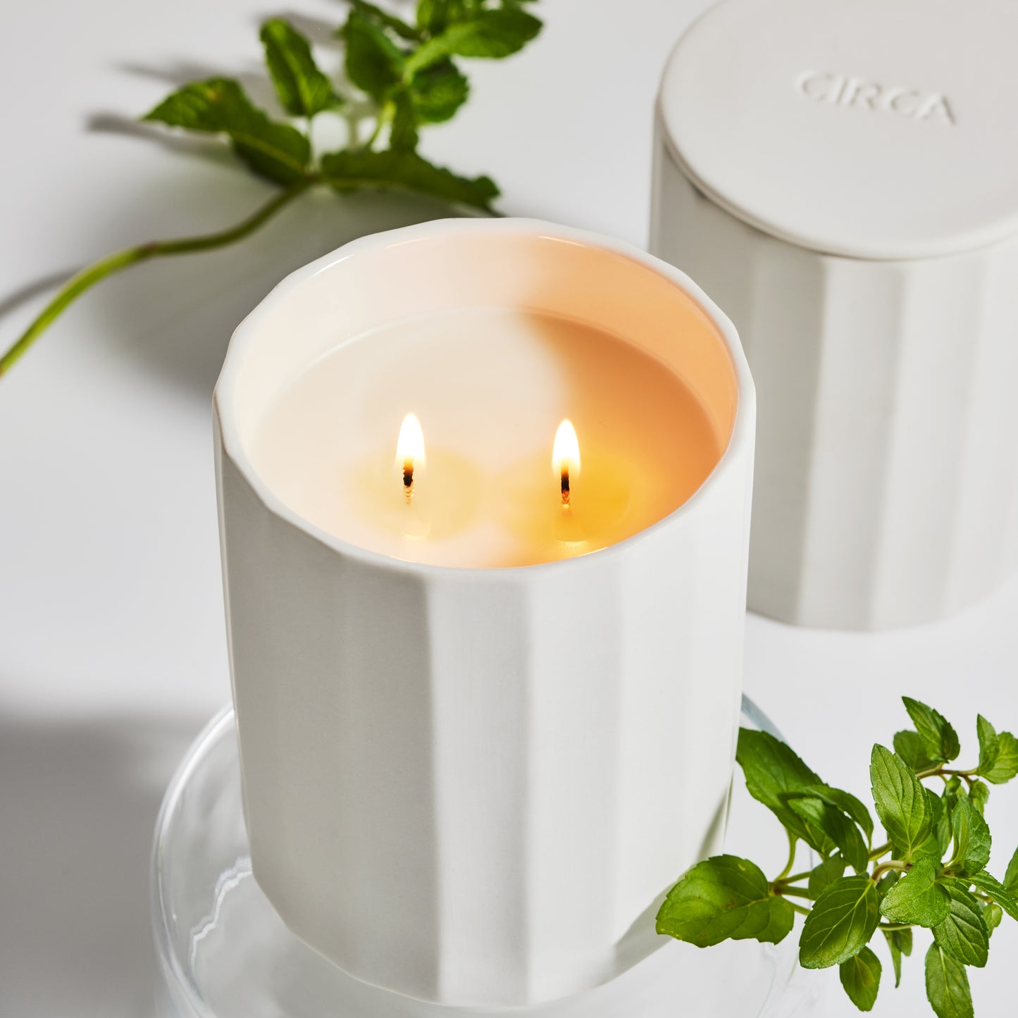 Circa White Tea & Wild Mint Ceramic Candle 350g