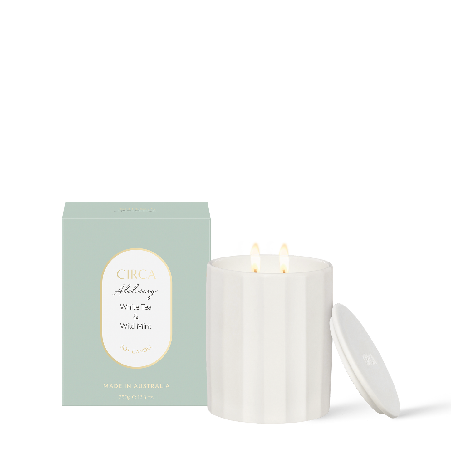 Circa, White Tea & Wild Mint, Ceramic Candle, decor