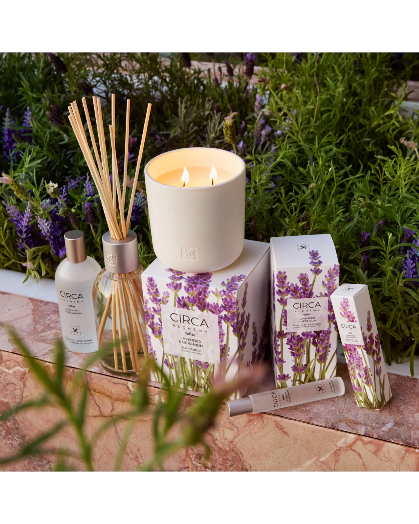 Circa Relax Lavender & Geranium Soy Candle 300g