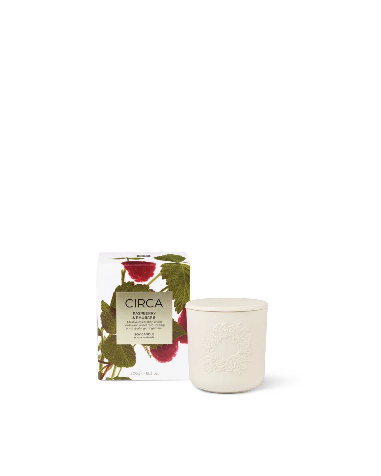 Circa Raspberry & Rhubarb Candle 300g