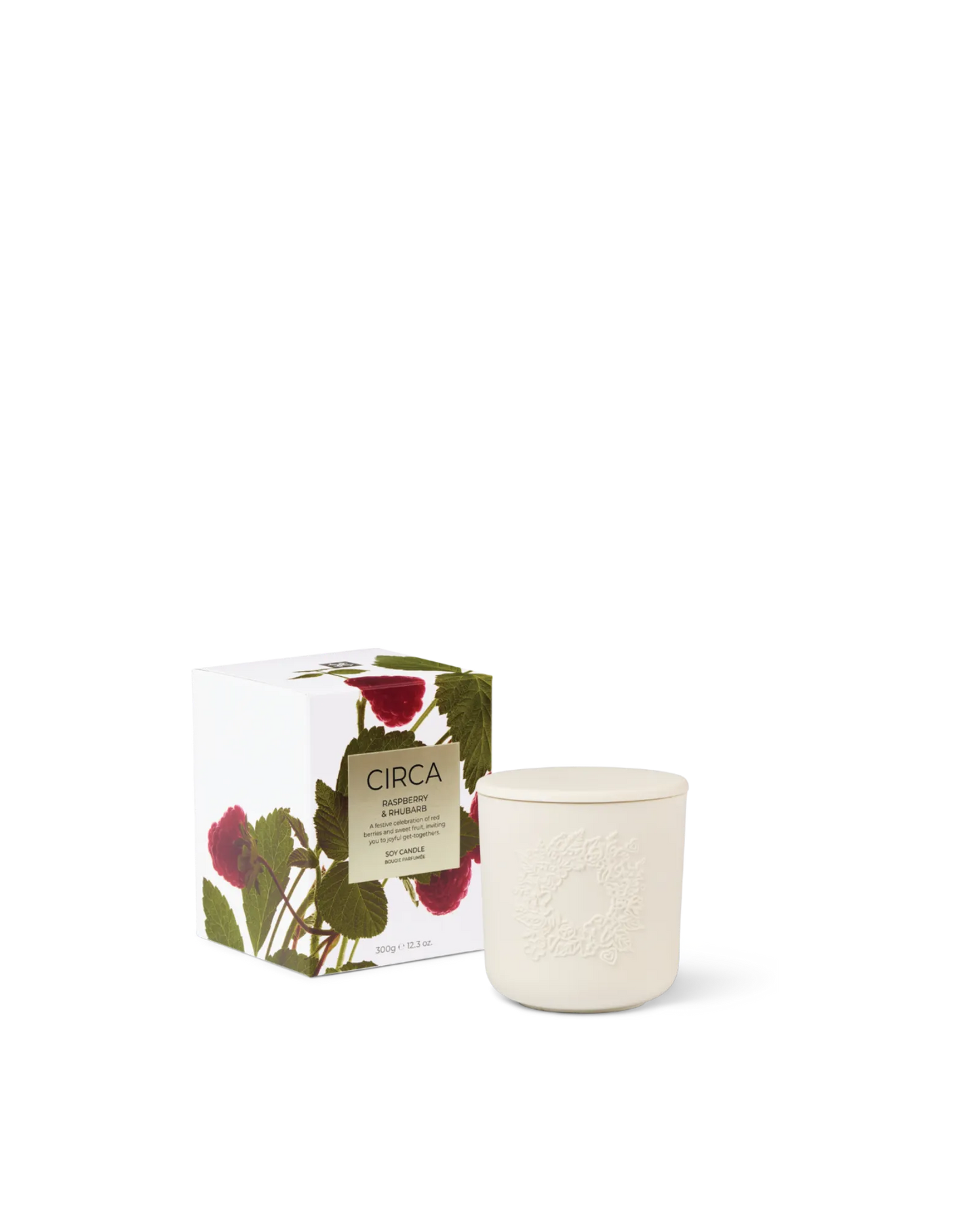 Circa Raspberry & Rhubarb Candle 300g