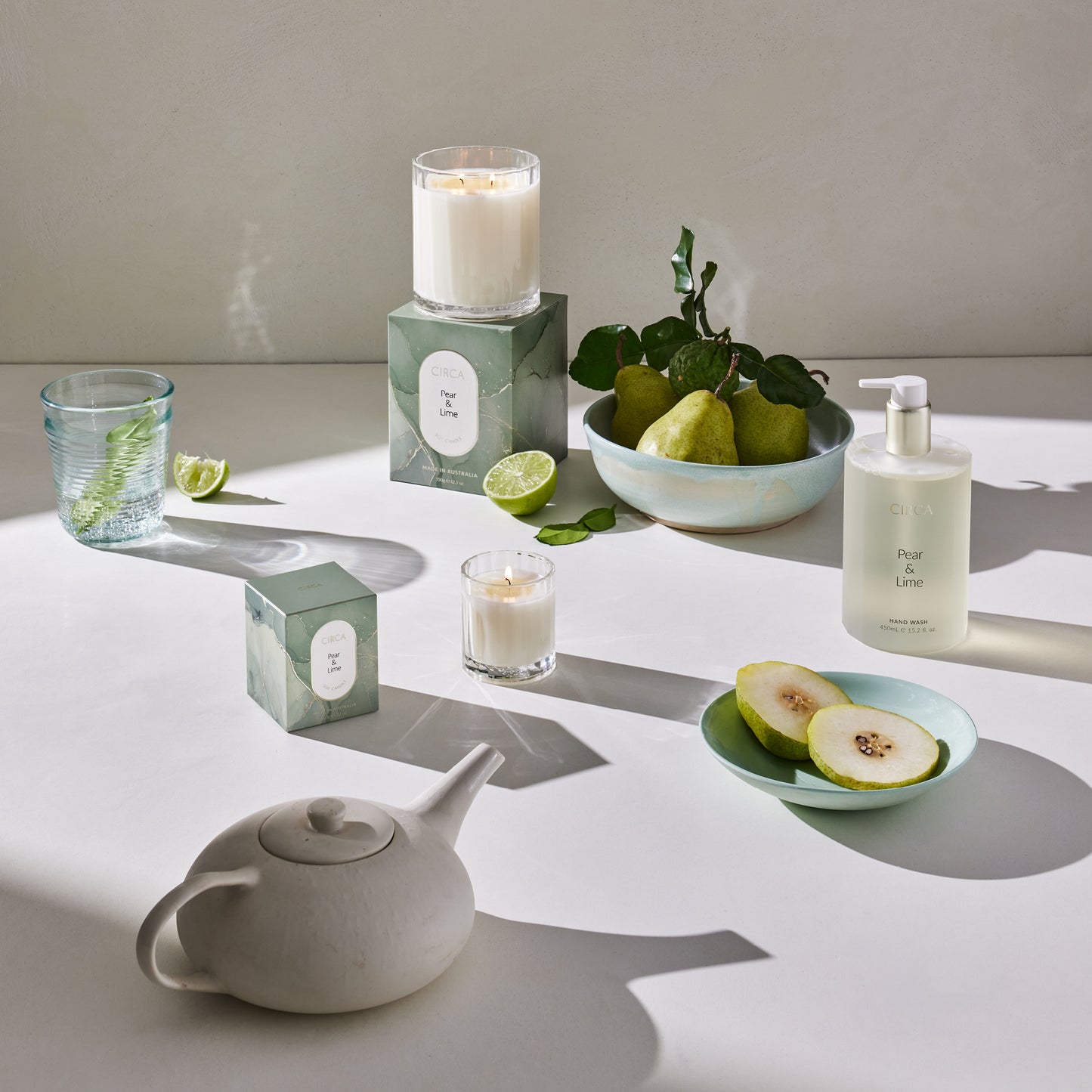 Circa Pear & Lime Scented Soy Candle 60g