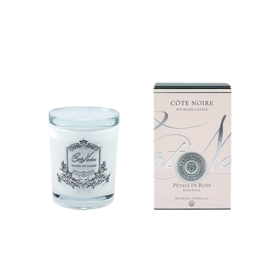 Cote Noire, candle, decor, rose petal