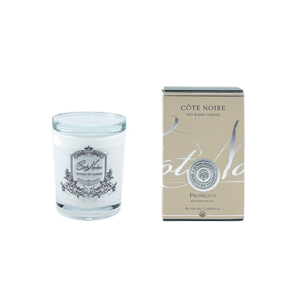 Cote Noire, candle, decor, Prosecco