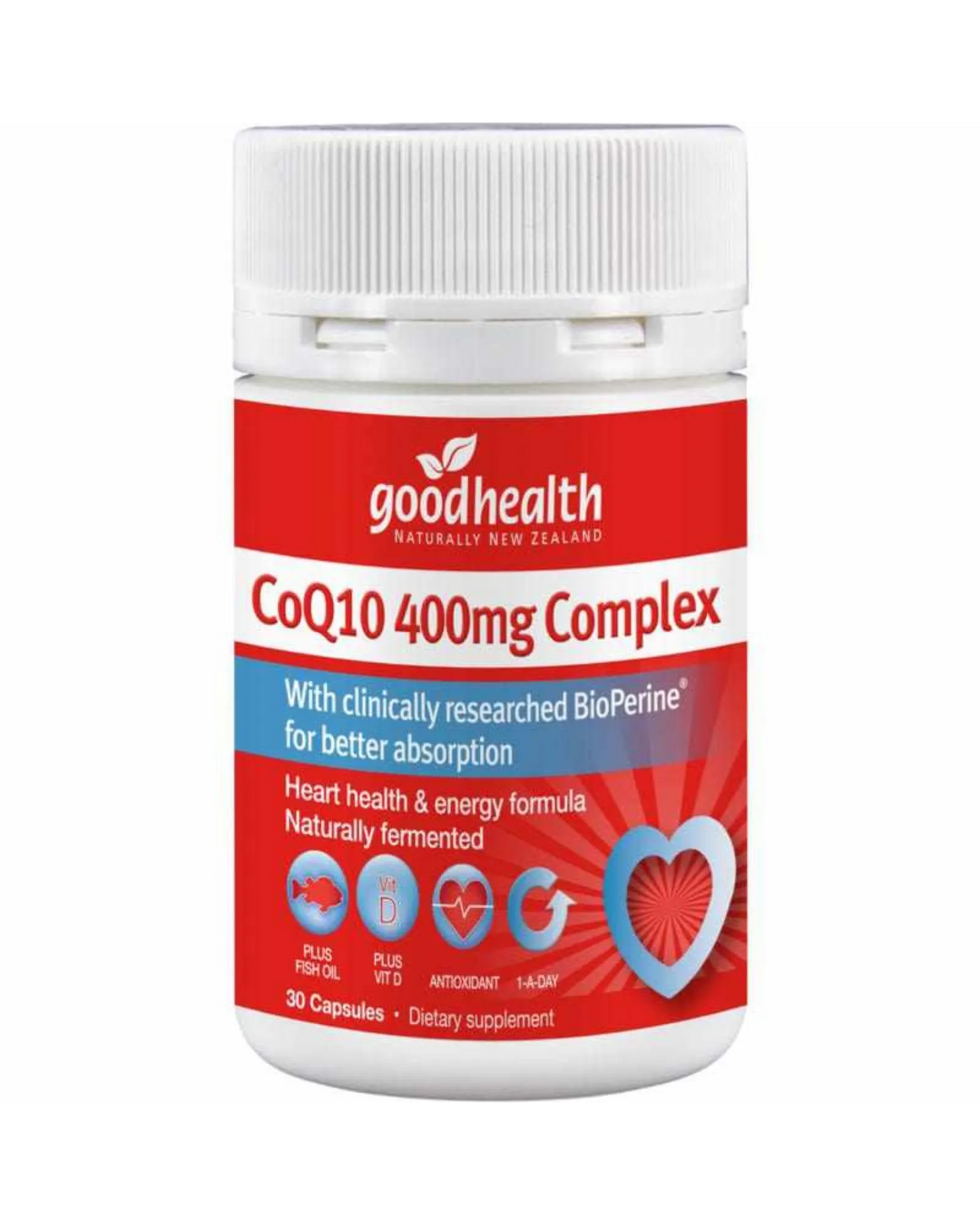 Good Health CoQ10 400mg 30 Capsules