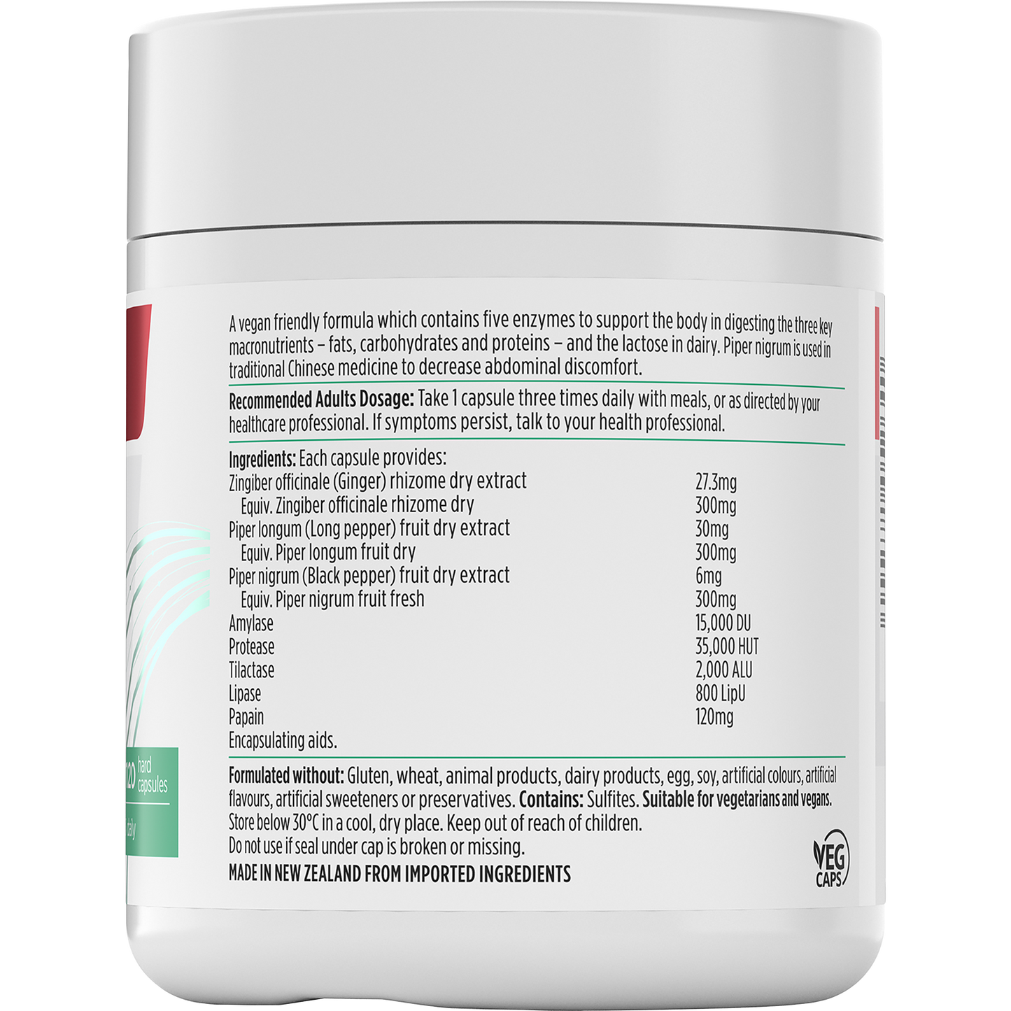 Nutra-Life Digestive Enzymes 120 Capsules