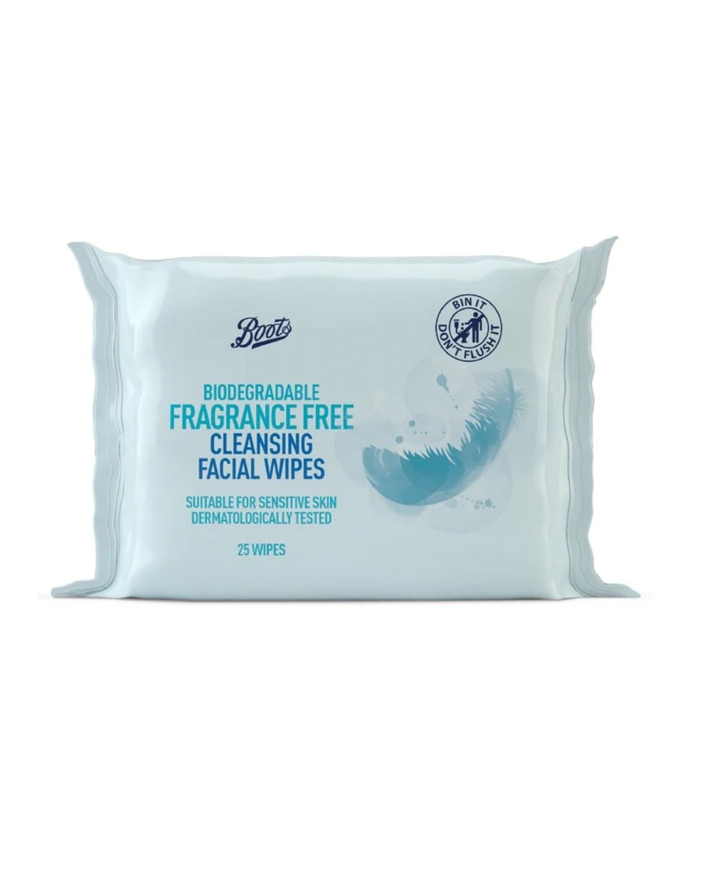 Boots Biodegradable Fragrance Free Cleansing Wipes 25pk