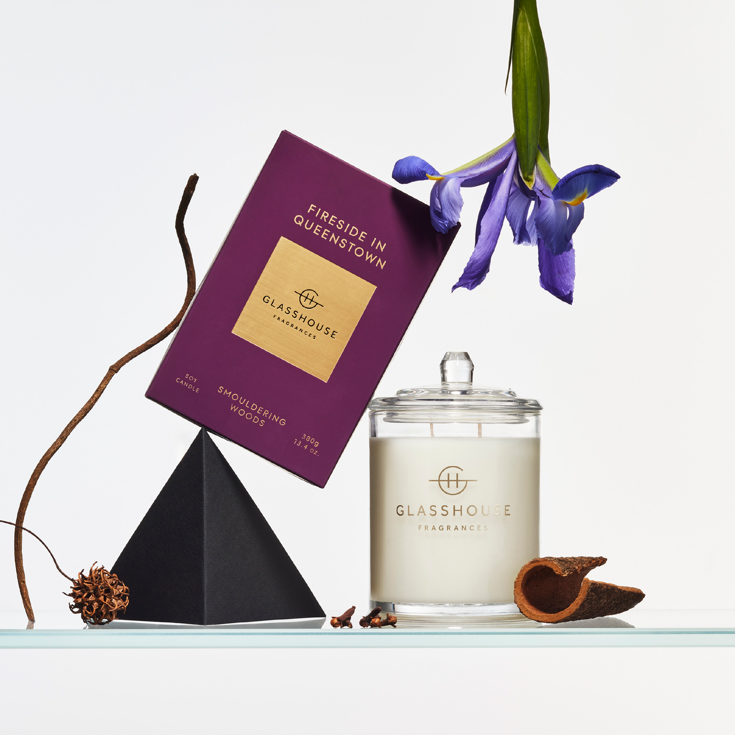 Glasshouse Fireside In Queenstown 380g Triple Scented Soy Candle