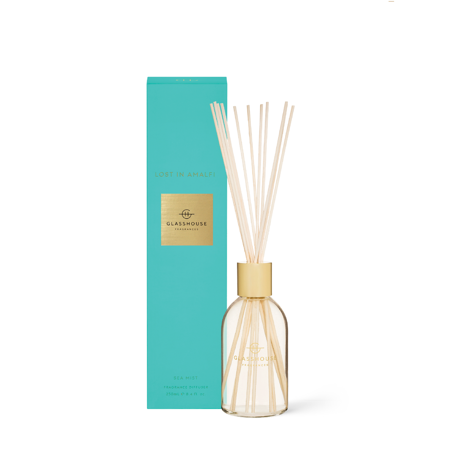 Glasshouse Fragrances, glasshouse, diffuser, Lost In Amalfi, decor