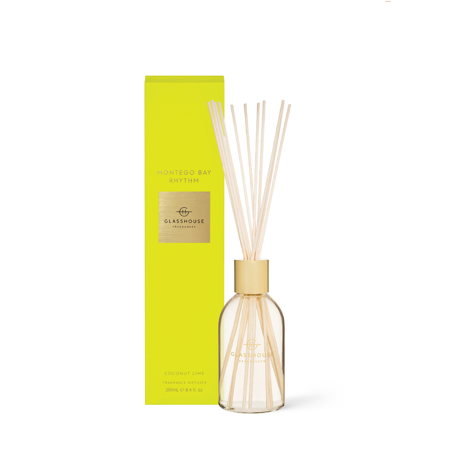 Glasshouse Fragrances, glasshouse, diffuser, Montego Bay Rhythm, decor