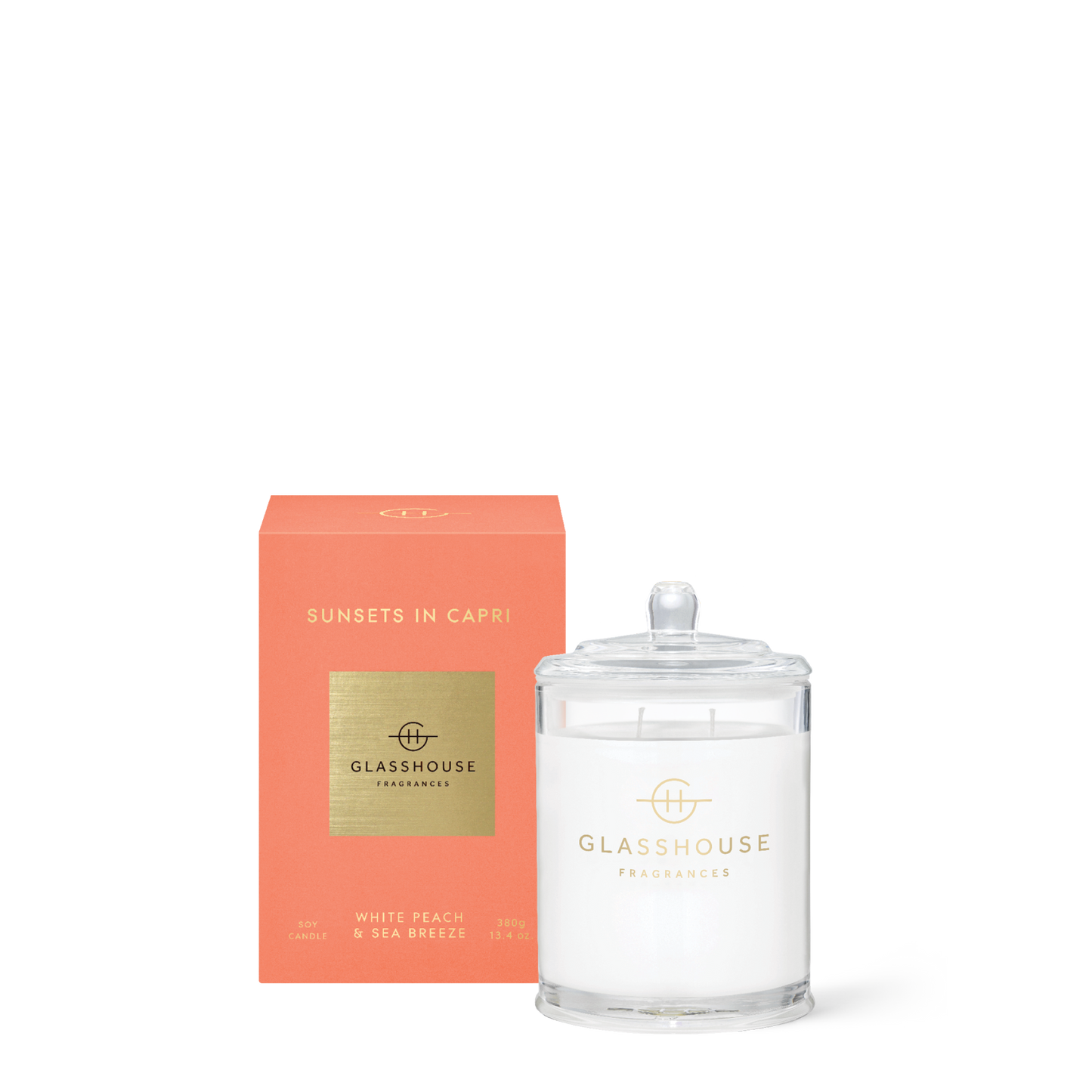 Glasshouse Fragrances, glasshouse, candle, Sunsets In Capri, decor