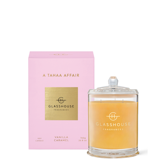 Glasshouse Fragrances, glasshouse, candle, A Tahaa Affair, decor