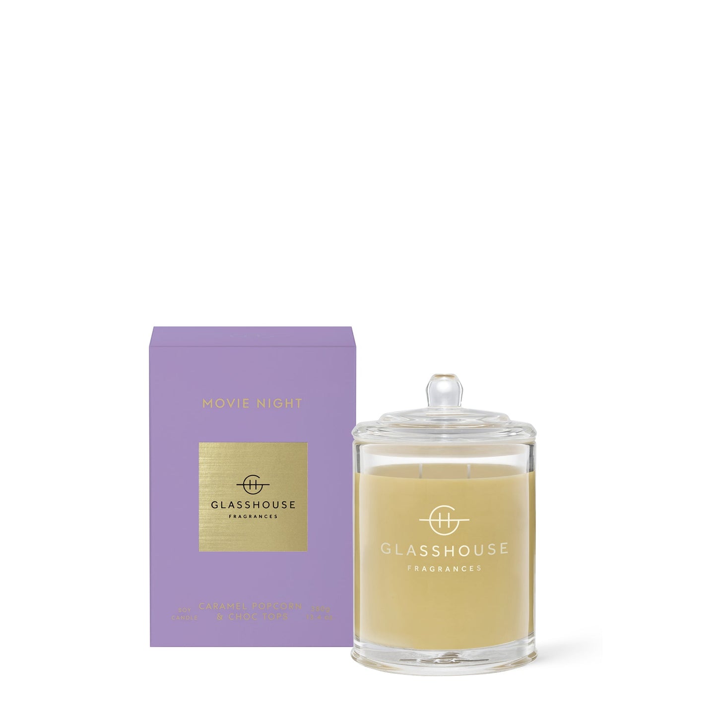 Glasshouse Fragrances, glasshouse, candle, Movie Night, decor
