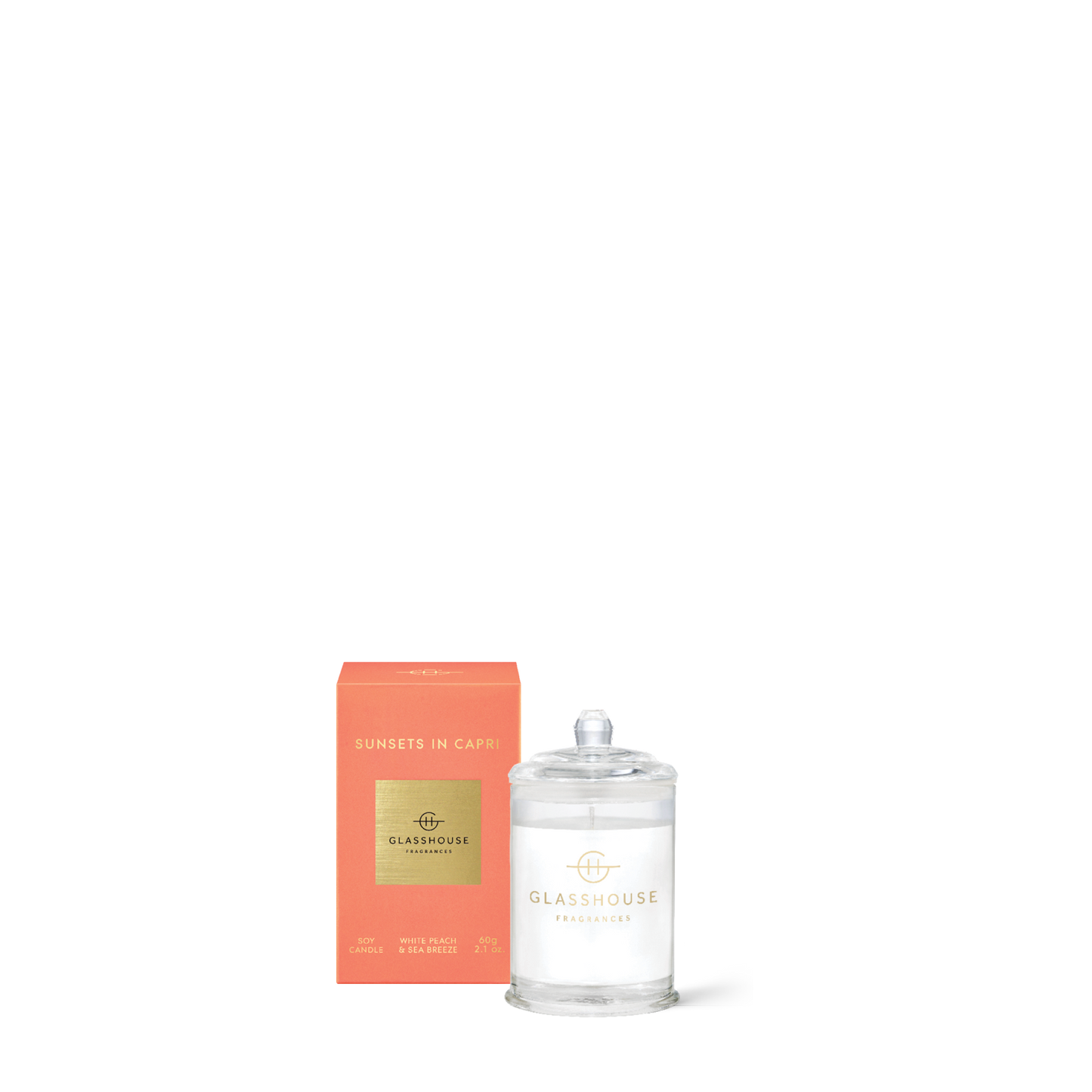 Glasshouse Fragrances, glasshouse, candle, Sunsets In Capri, decor