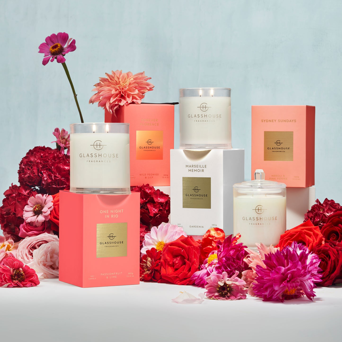 Glasshouse Forever Florence 380g Triple Scented Soy Candle