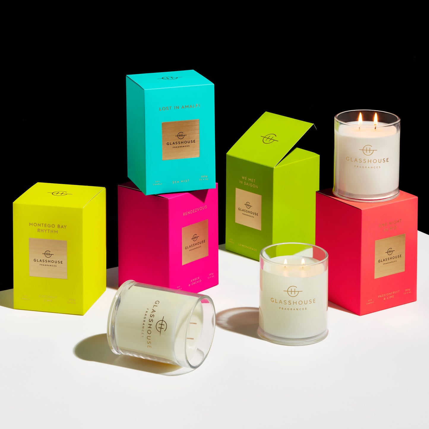 Glasshouse Rendezvous 380g Triple Scented Soy Candle