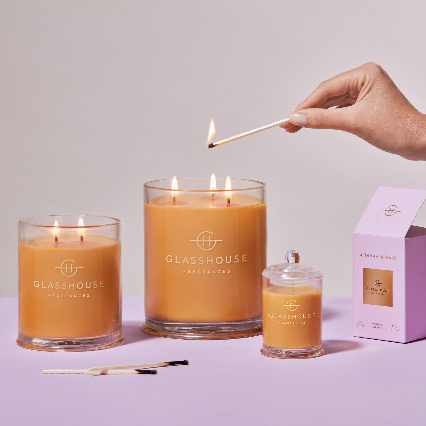 Glasshouse A Tahaa Affair 760g Triple Scented Soy Candle