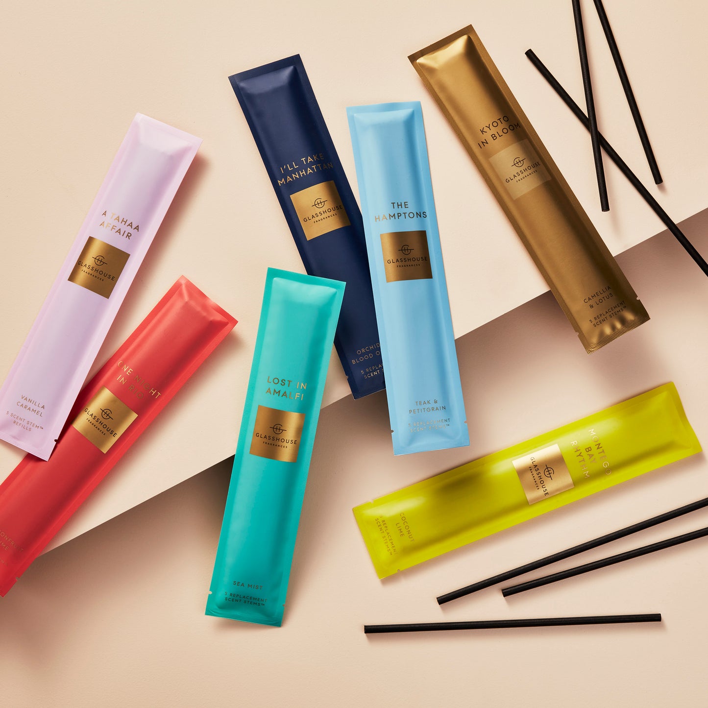 Glasshouse The Hamptons Replacement Scent Stems