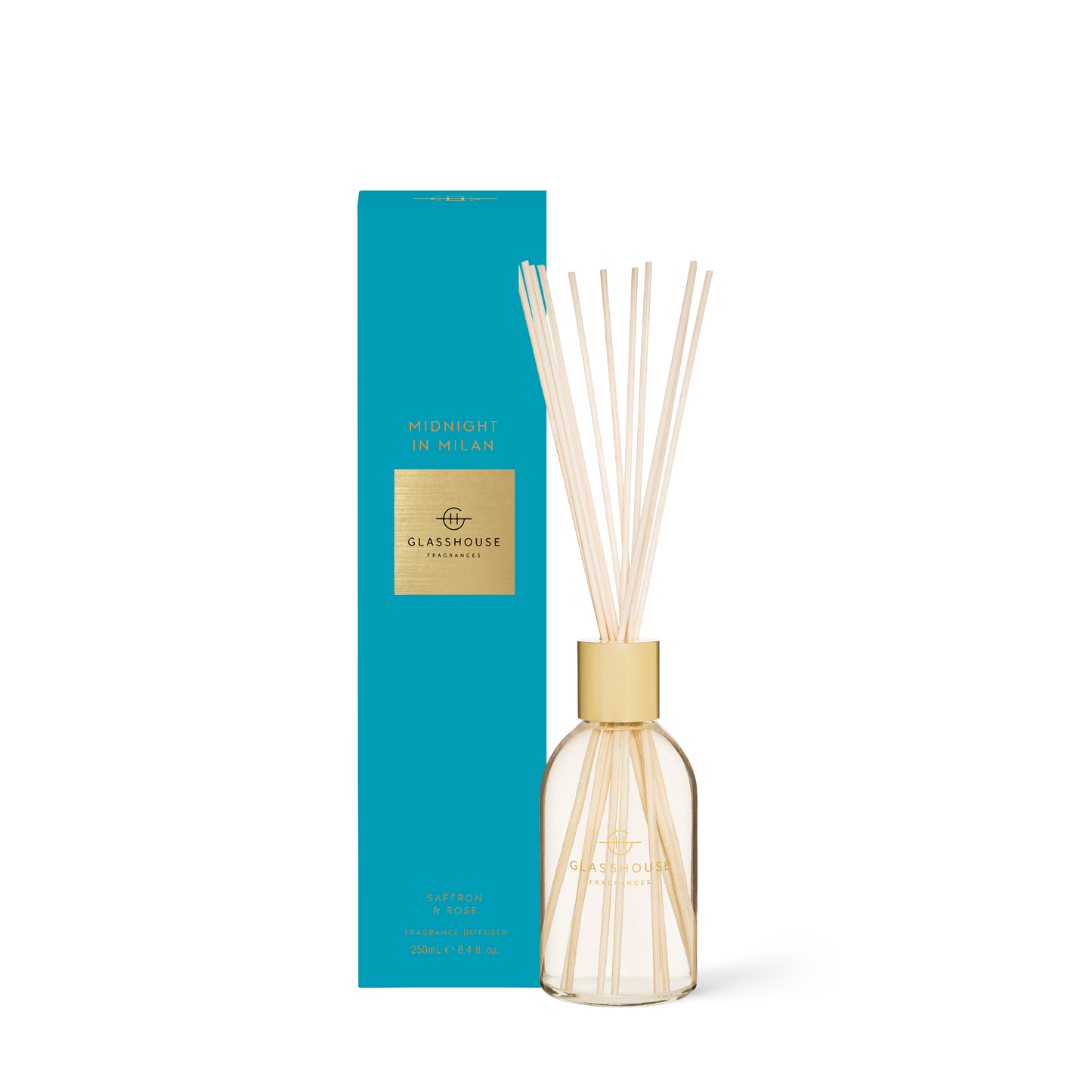 Glasshouse Fragrances, glasshouse, diffuser, Midnight In Milan, decor
