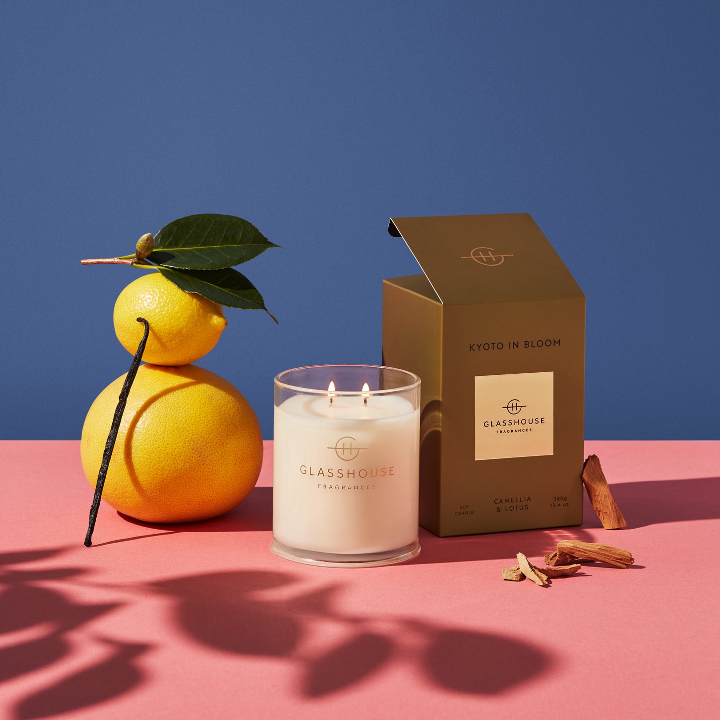 Glasshouse Kyoto In Bloom 380g Triple Scented Soy Candle