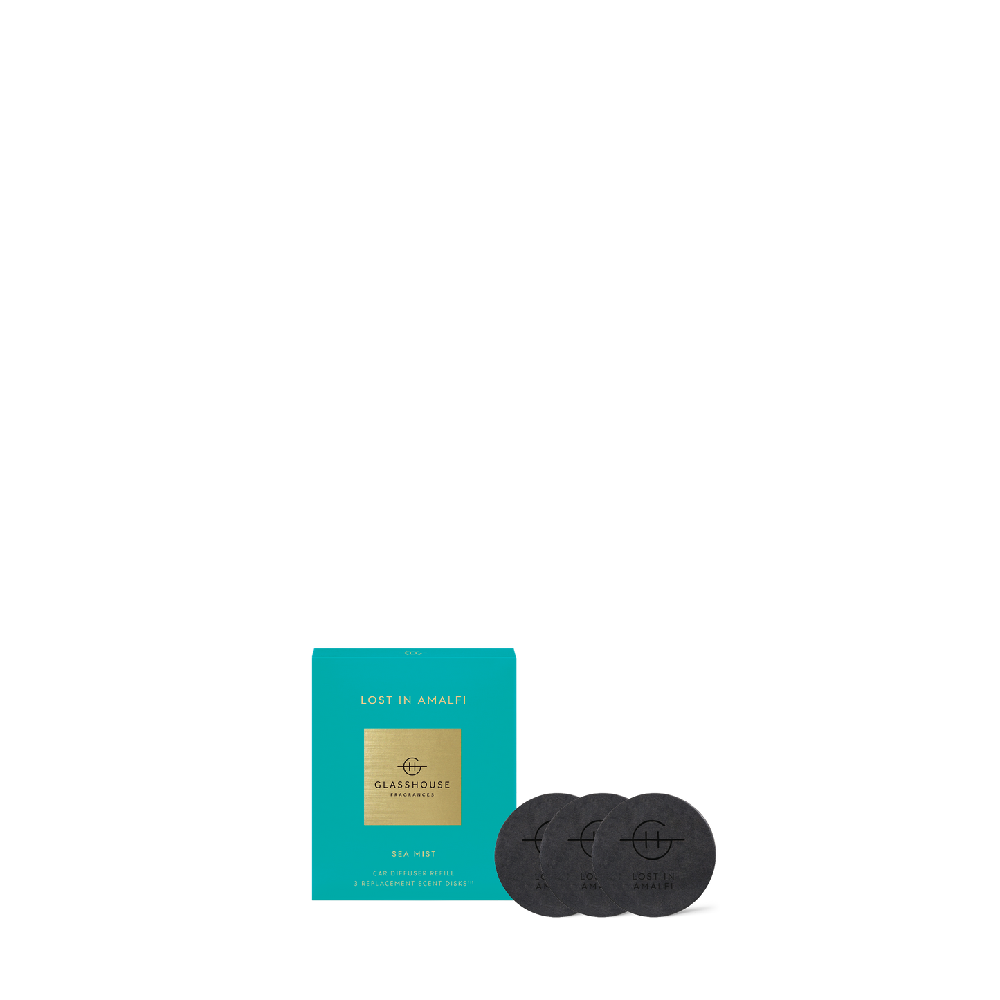 Glasshouse Fragrances, glasshouse, car diffuser, Lost In Amalfi, refill, decor