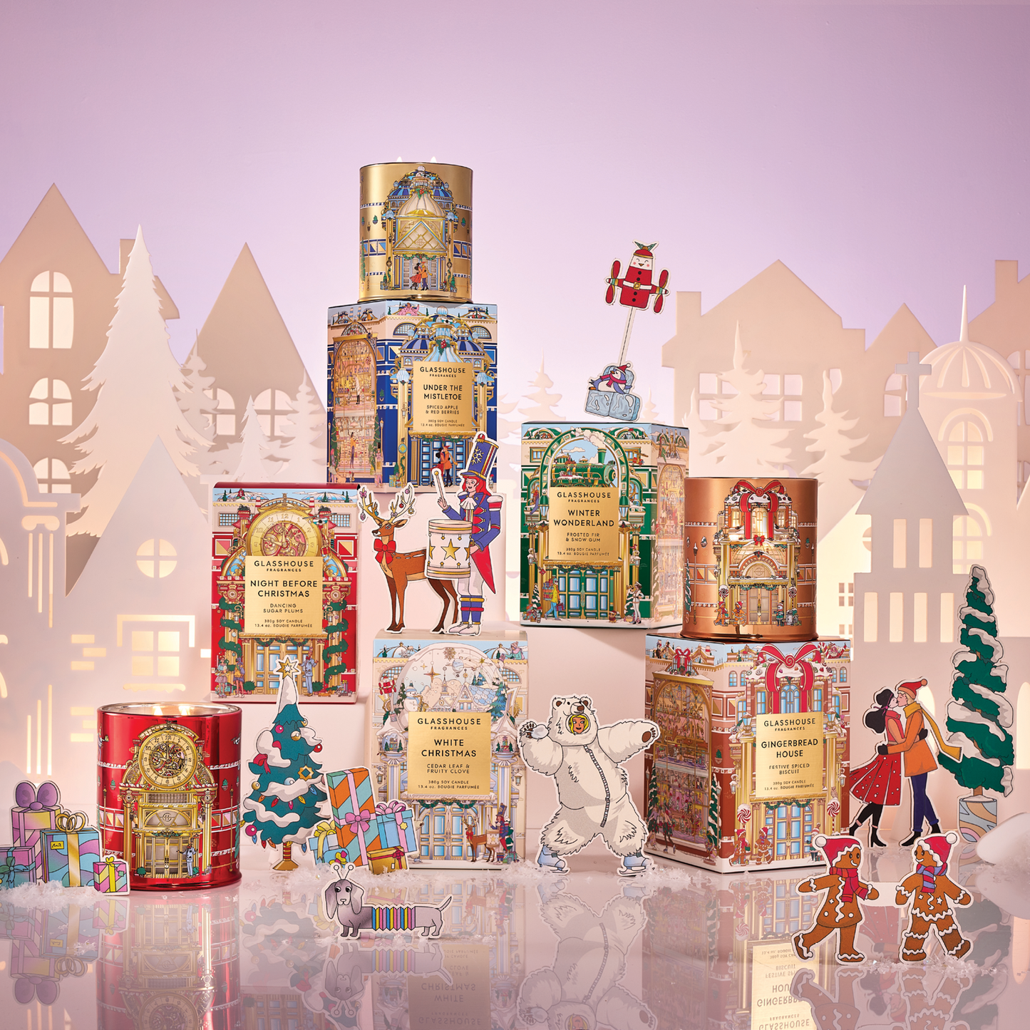 Glasshouse Gingerbread House 380g Triple Scented Soy Candle