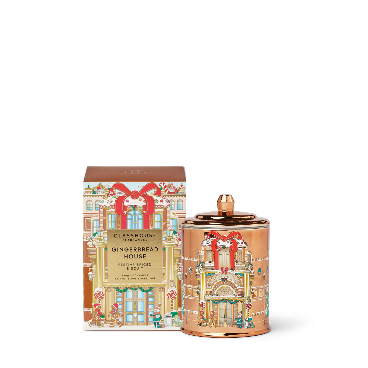 Glasshouse Gingerbread House 380g Triple Scented Soy Candle