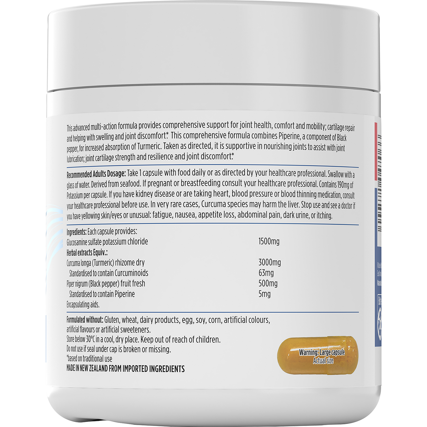 Nutra-Life Glucosamine + Turmeric 120 Capsules