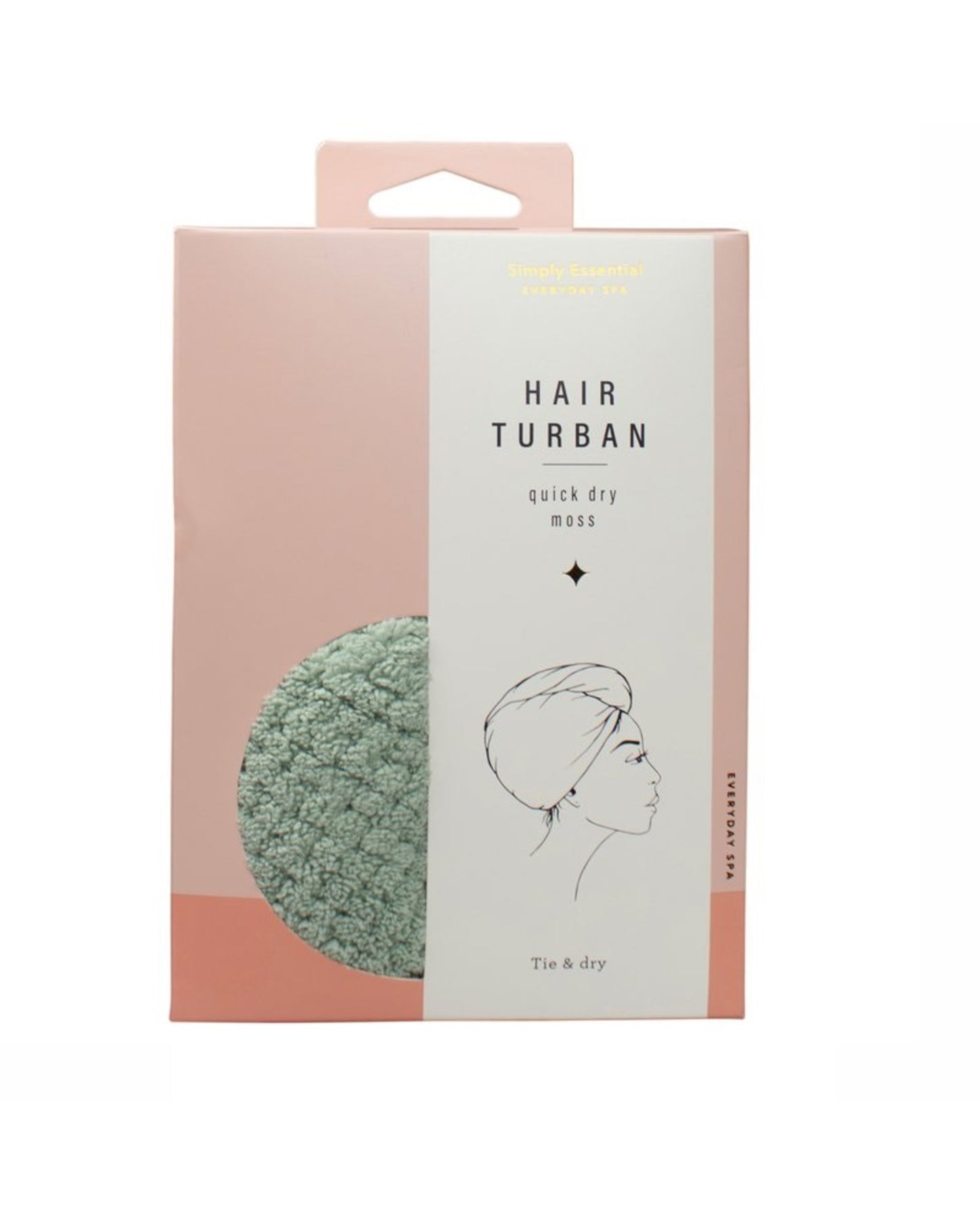 Simply Essential Quick Dry Hair Turban Moss