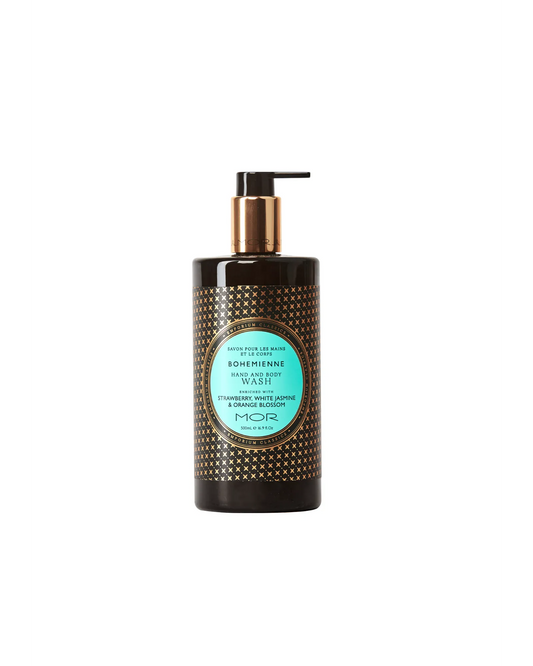 MOR, Hand & Body Wash, Bohemienne, Jasmine, Strawberry, Orange