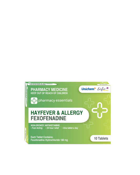 Pharmacy Essentials Fexofenadine 180mg Tablets 10s
