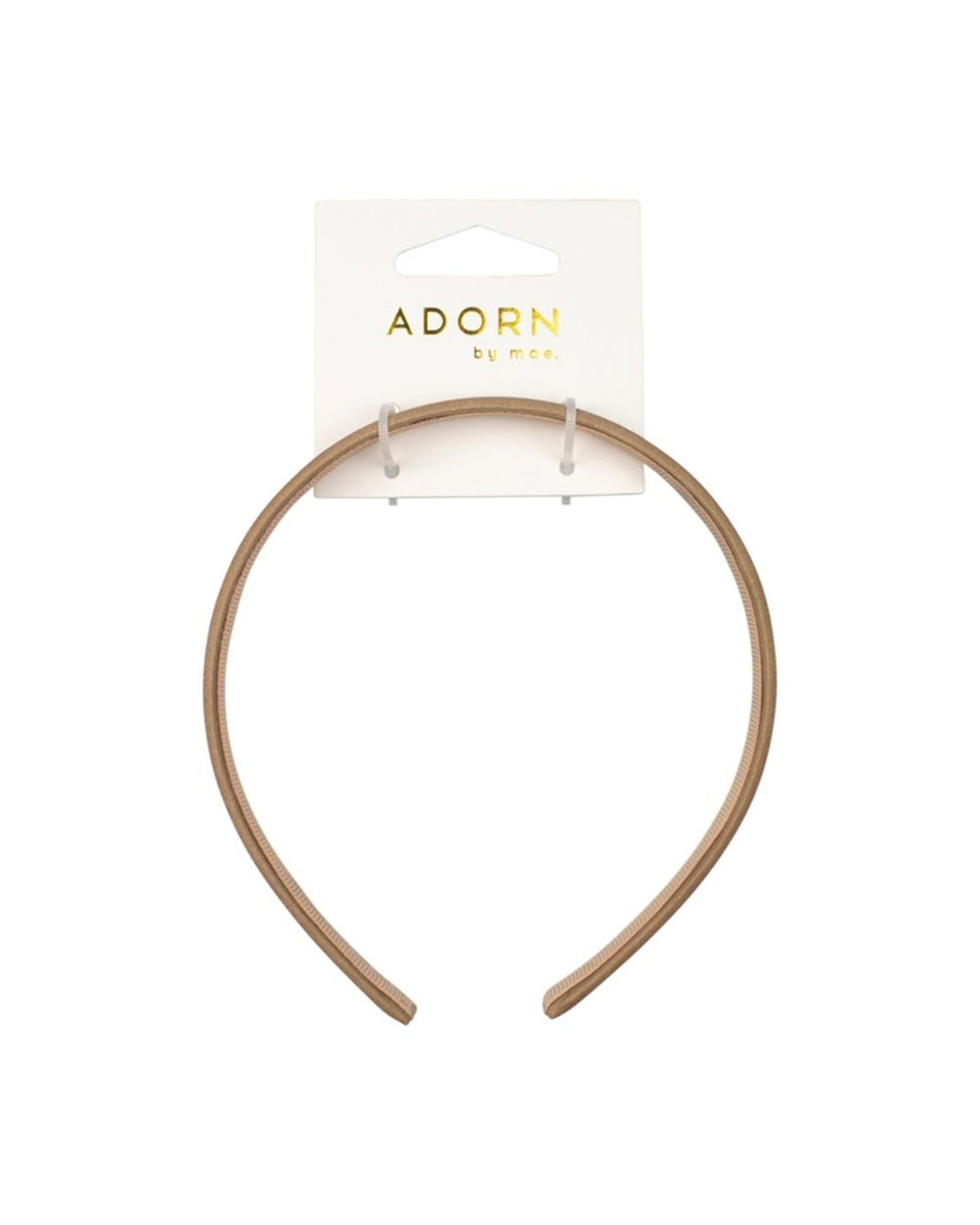 Adorn By Mae Headband Matte Satin Gold 1.5cm