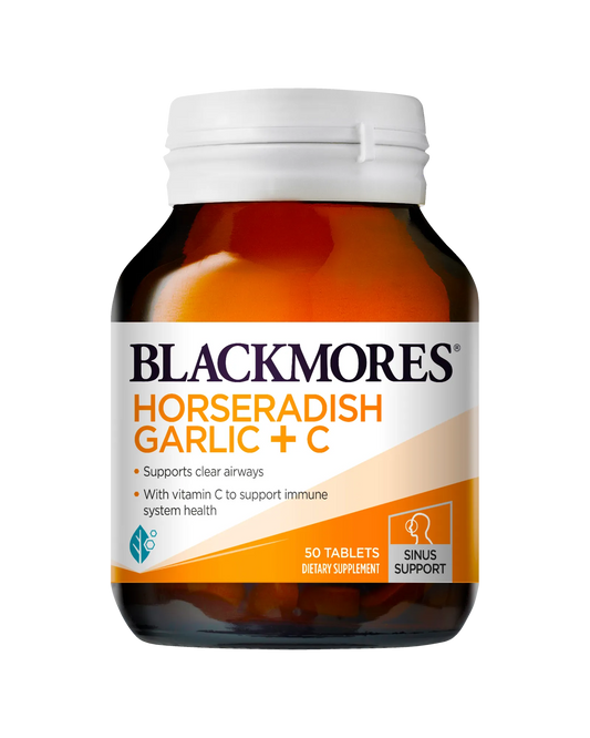 Blackmores, Horseradish Garlic +C, Allergies, Airways, Immunity, Immune