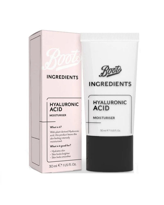Boots Ingredients Hyaluronic Acid Moisturiser 30ml