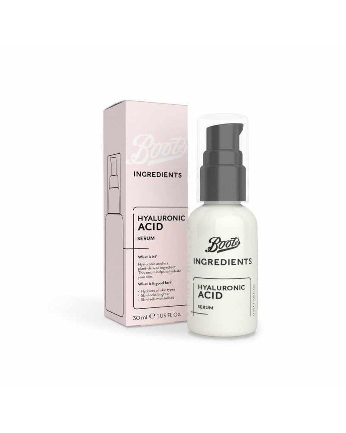 Boots Ingredients Hyaluronic Acid Serum 30ml