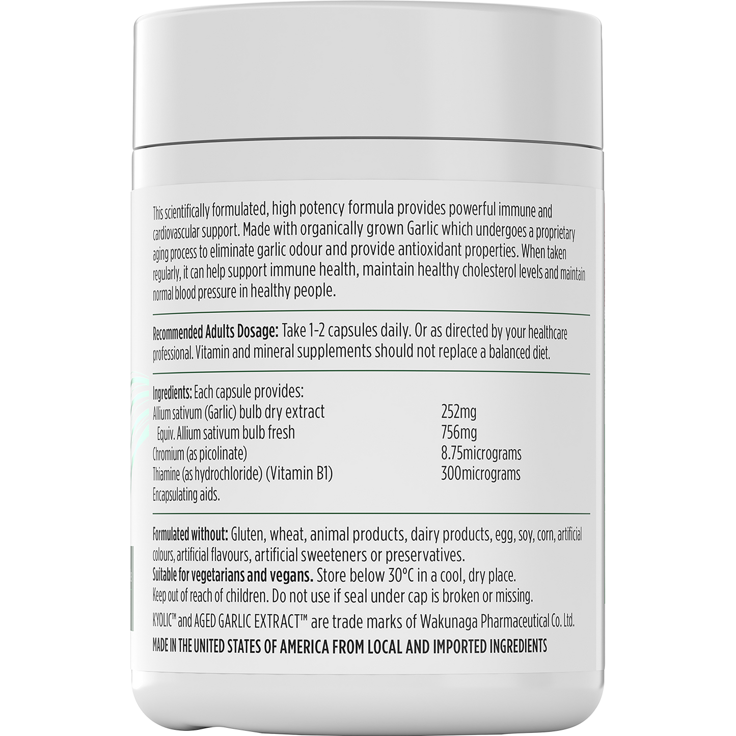 Nutra-Life Kyolicª Aged Garlic Extractª 120 Capsules