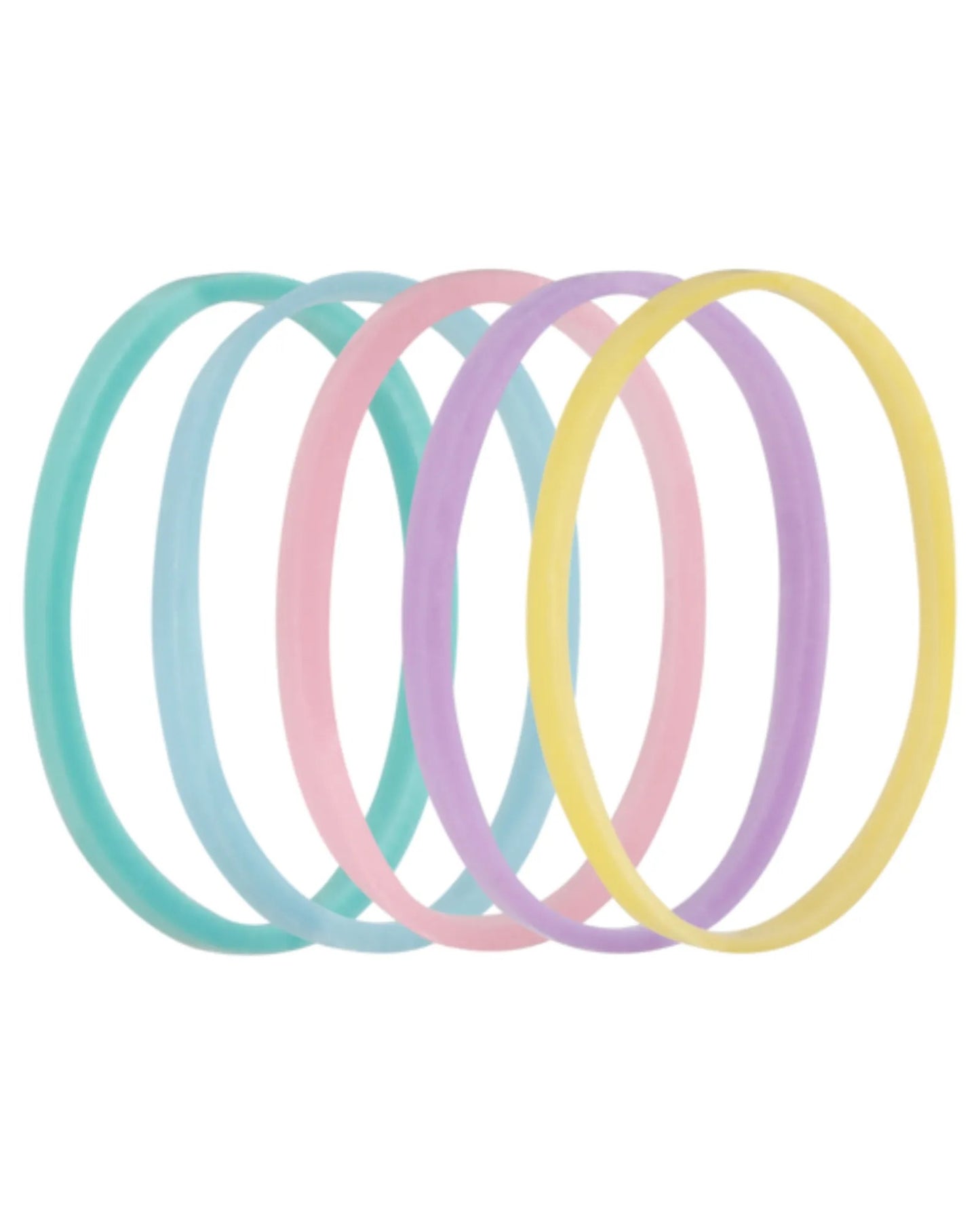 Lady Jayne Pastel Snagless Small Elastomer Elastics - Pk 50