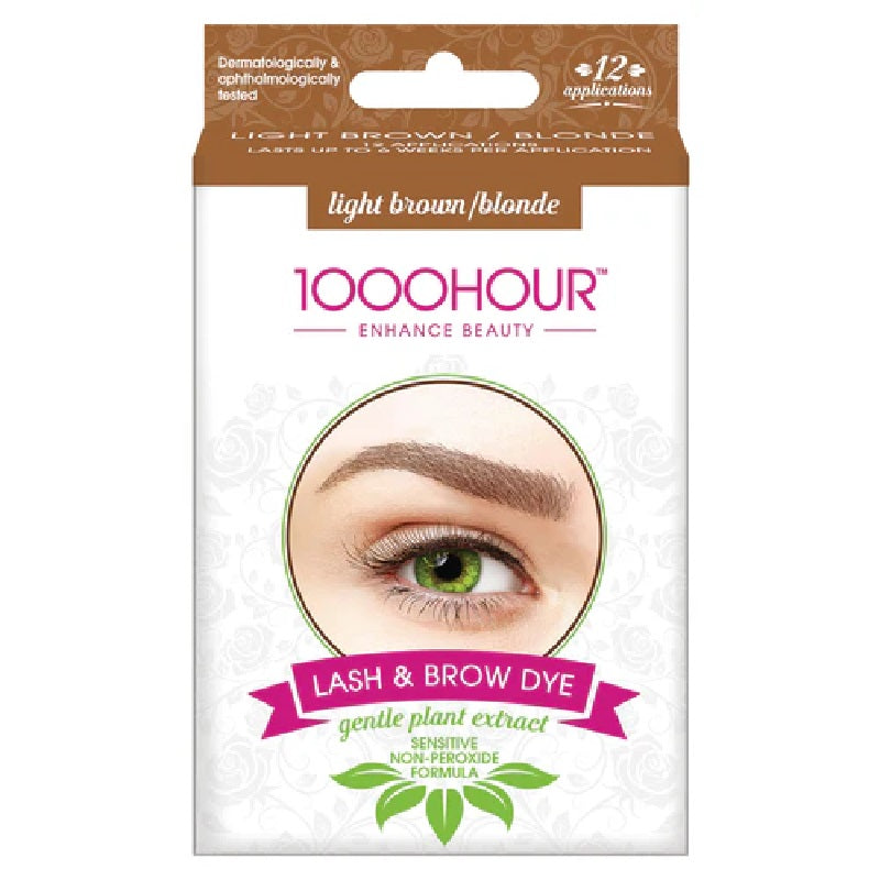 1000 Hour Lash & Brow Dye Tint Kit Light Brown/Blonde