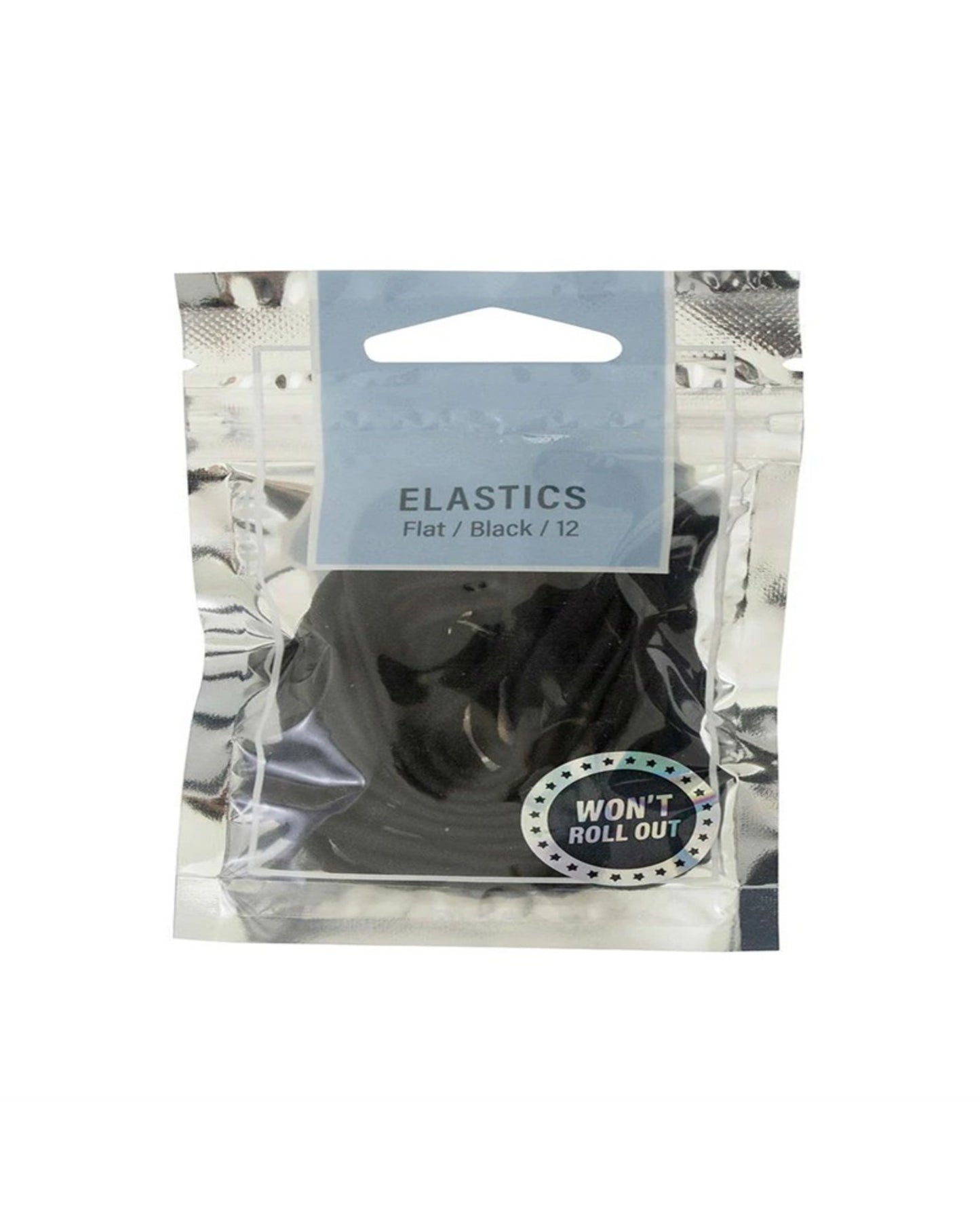 Mae Elastic Flat Black 12pk