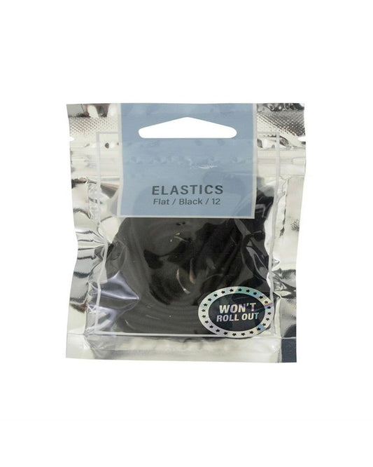 Mae Elastic Flat Black 12pk
