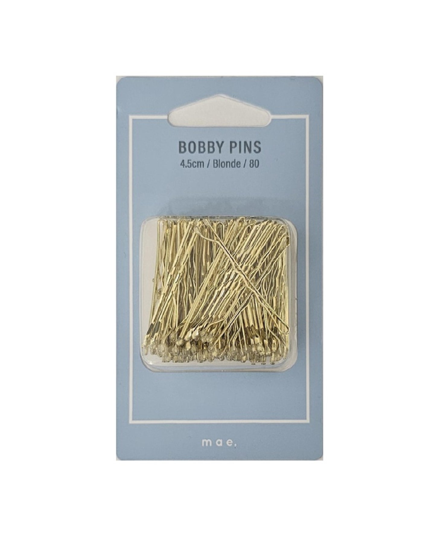 Mae Bobby Pins 4.5cm Blonde 80pk